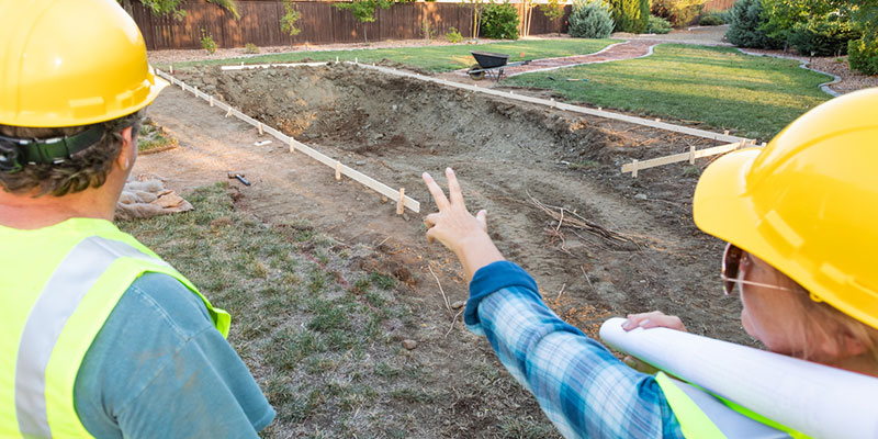 quality features and constraints of your pool site for pool builders